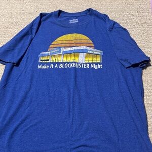 Blockbuster Night Blue Graphic Tee